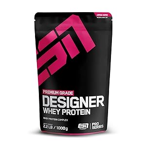 ESN Designer Whey Protein, Chocolate, 1000 g – Proteine in Polvere per lo Sviluppo e il Recupero Muscolare