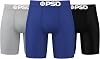 PSD Men's La Blue Solid Cotton 3-pack Boxer Briefs pack of 0