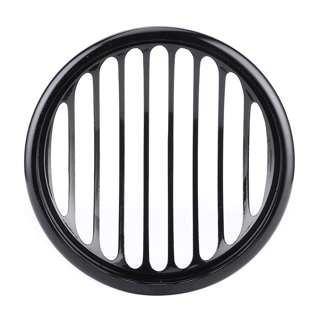 Grille De Phare Moto 5.75 Pouces Pour Harley-Davidson XL 1200/883 2004-2014 - Protection Avant En Alliage Noir - 3