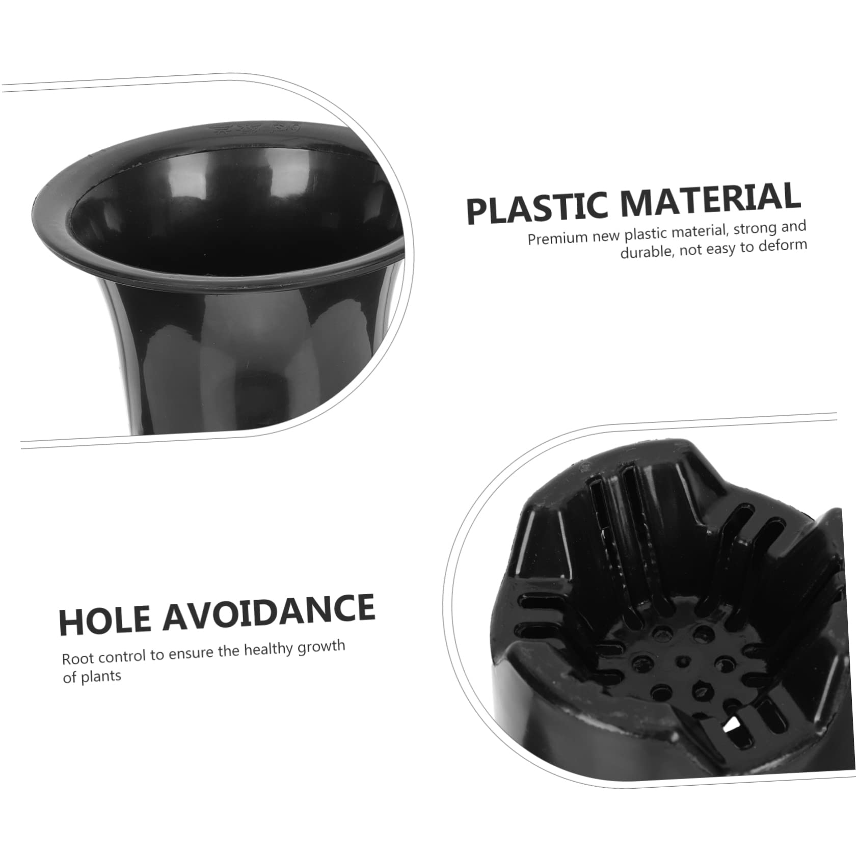 PRETYZOOM 10pièces Pots De Fleurs Plastique Pots De Culture pour Orchidées avec Contrôle des Racines pour Bureau Balcon Et Magasin