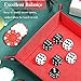 Davidsons Collection 100 Packs 16mm Standard Size Gaming Dices Sets, White & Black Two Tone, Vintage Dice Perfect for Kid's Gift, Casino Theme, Party Favors