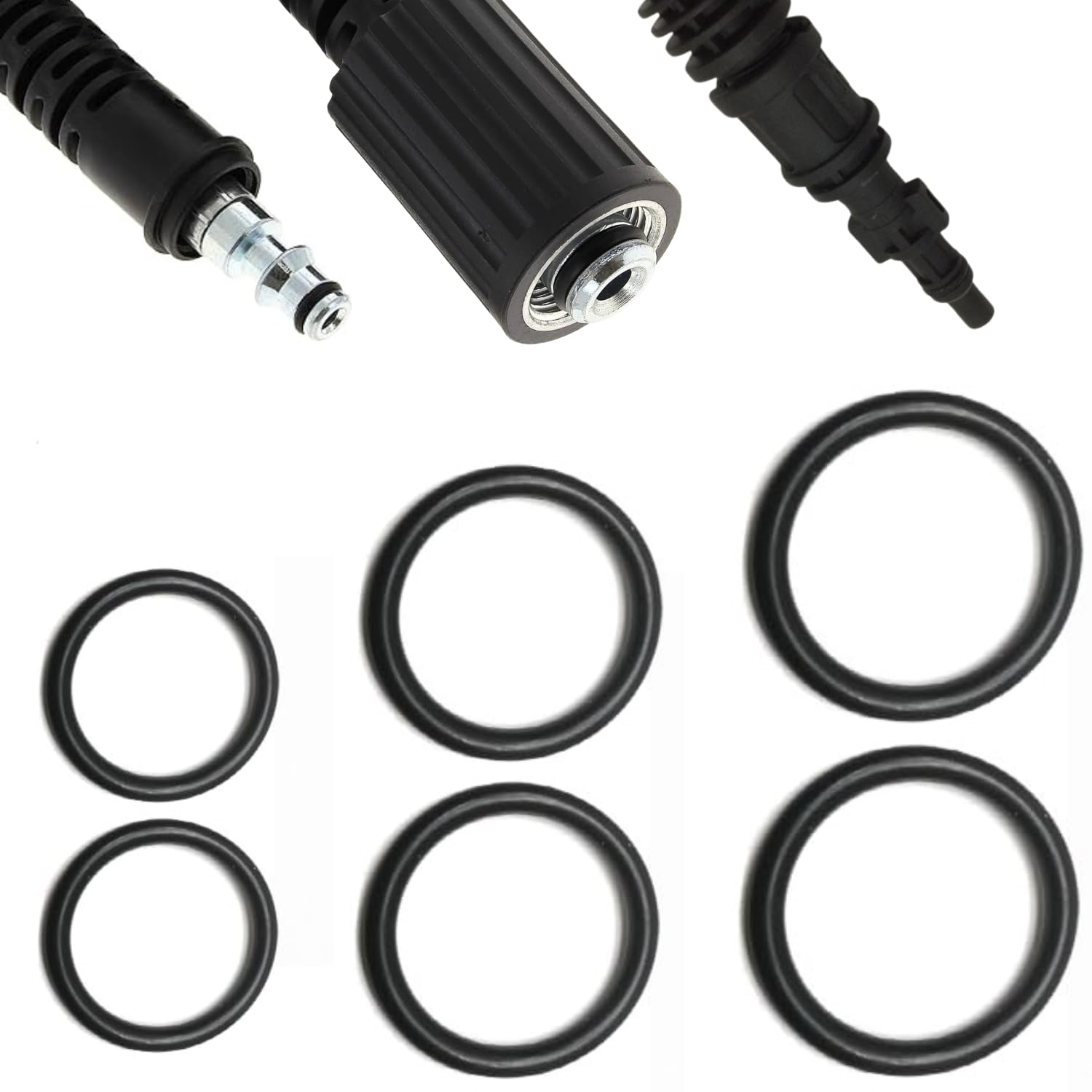 parpyon® Recambios Accesorios para hidrolimpiadora Lavorwash - Fasa Kit 6 Juntas ORING para accesorios hidrolimpiadoras de agua fría (Kit 6 juntas)