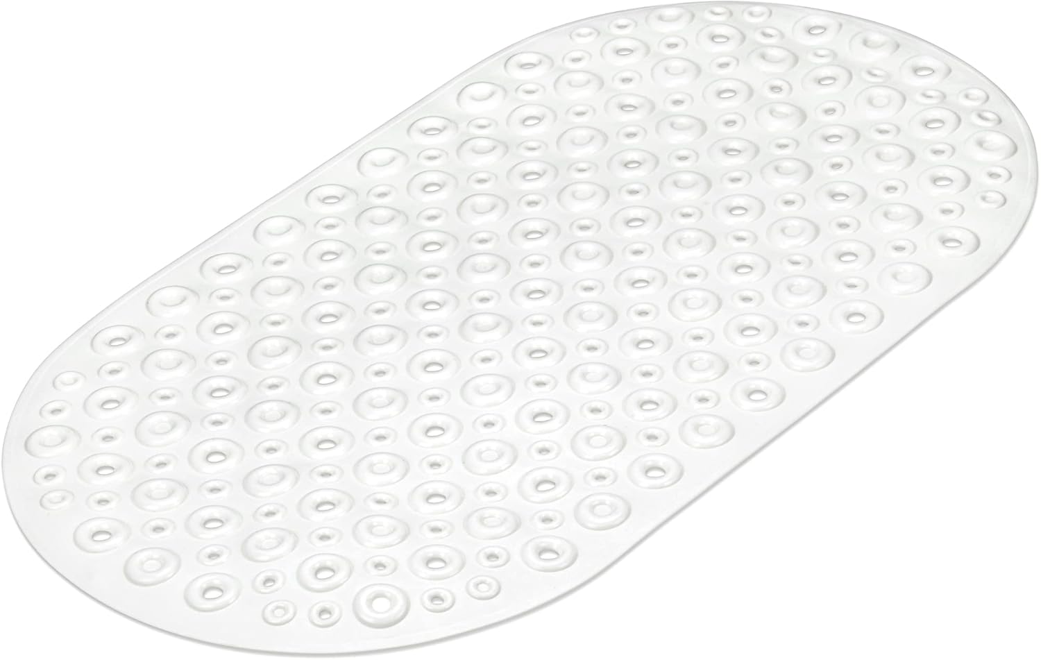 DecorRack Oval Bathtub Mat, NonSlip PVC Shower Mat with