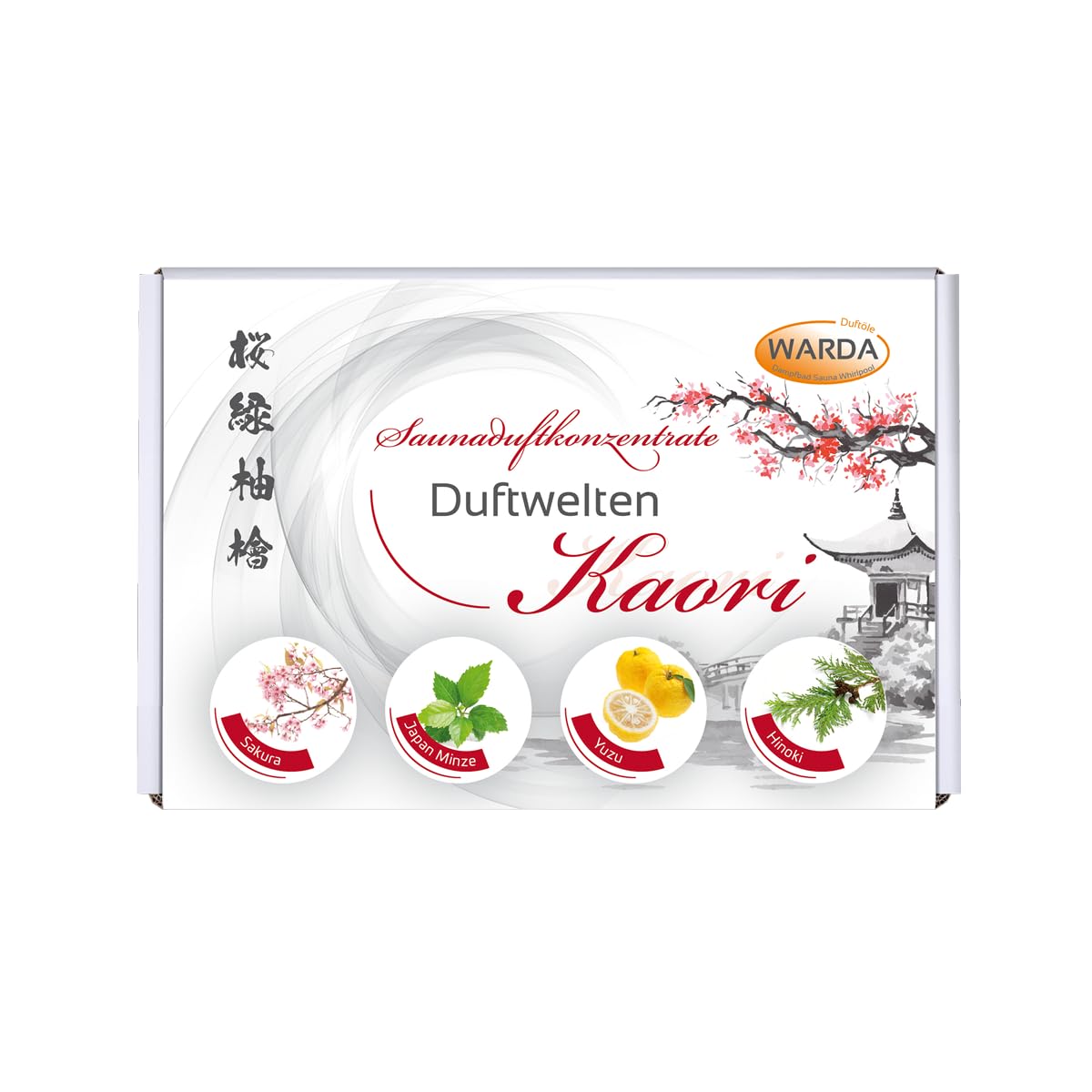 Warda Sauna Set Duftwelten Kaori 4 X 100 ml Asien