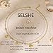 SELSHE Charm Necklace for Women,Dainty 14K Gold Platd Pendant Necklaces Cute Pearl Seashell Starfish Necklace Charms Waterproof Beach Necklaces for Women Trendy Summer Jewelry