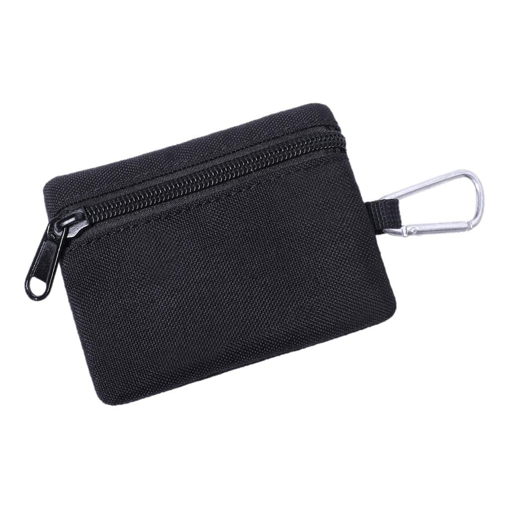 Multi-Purpose Money Wallet Bag Change Purse Key Pouch with Zipper Minimalist Black Clothing, Shoes & Accessories | Mens Accessories | Wallets-image-9