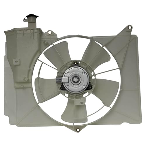 Miniatura 4 de TRQ Conjunto de ventilador de refrigeración del radiador con depósito para Toyota Echo Scion xA xB Nuevo