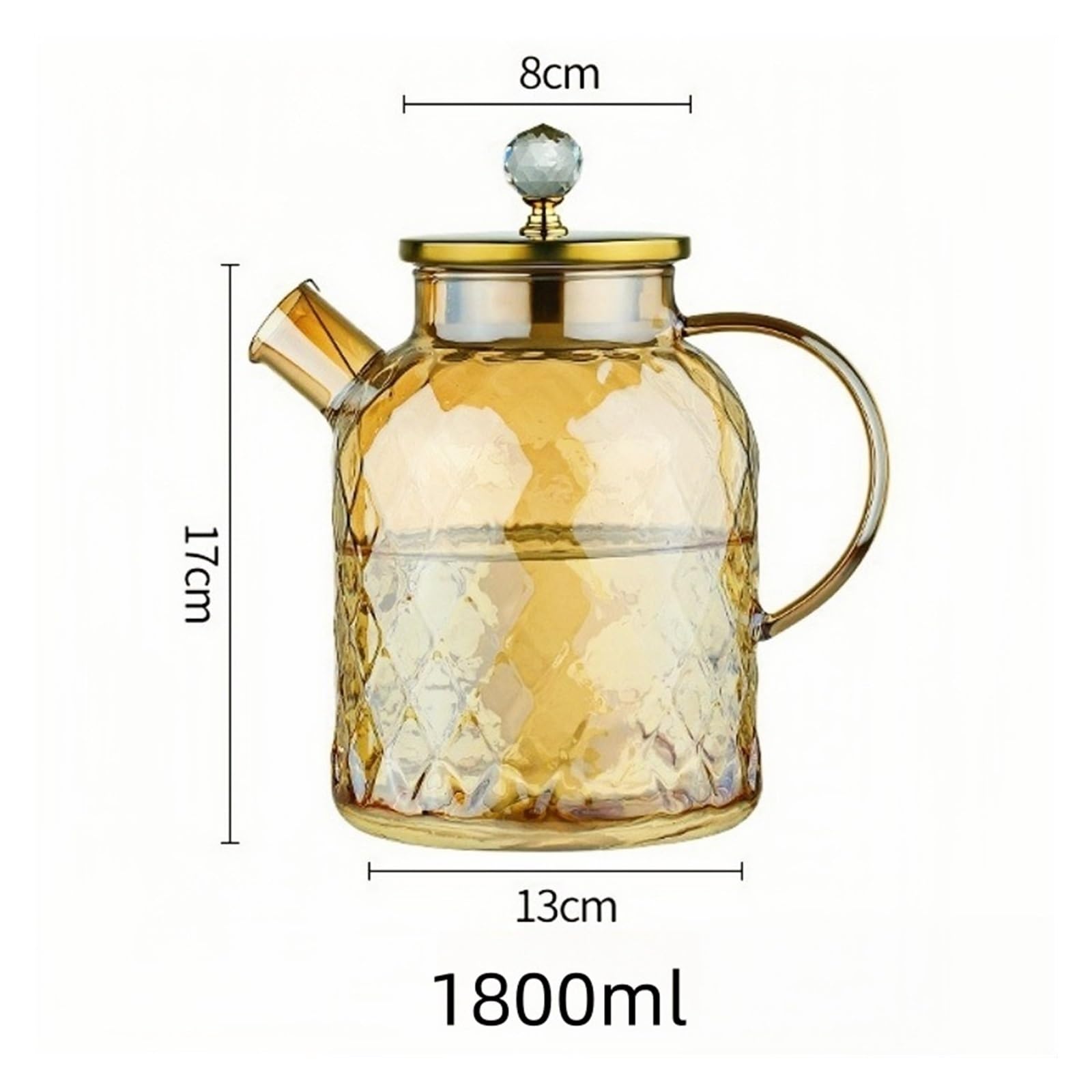 Einzelner Glaskrug for Tee und Zuhause