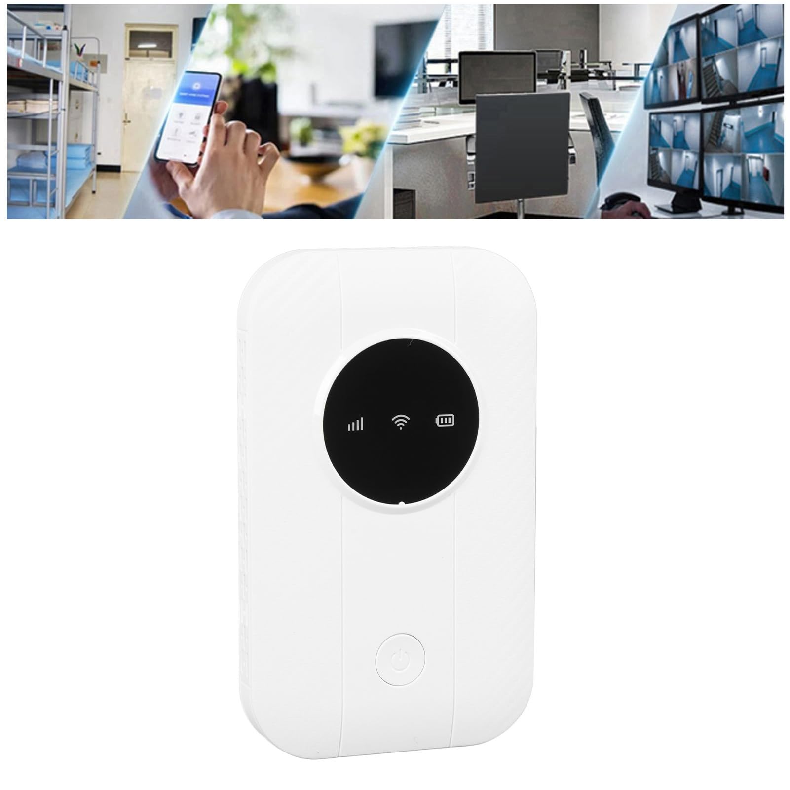 Router Hotspot Mobile 4G Sbloccato con Slot per Schede SIM, Modem USB da 300 Mbps 4G LTE, Collega Fino a 10 Dispositivi, WiFi Portatile per Viaggi, Affari, Casa