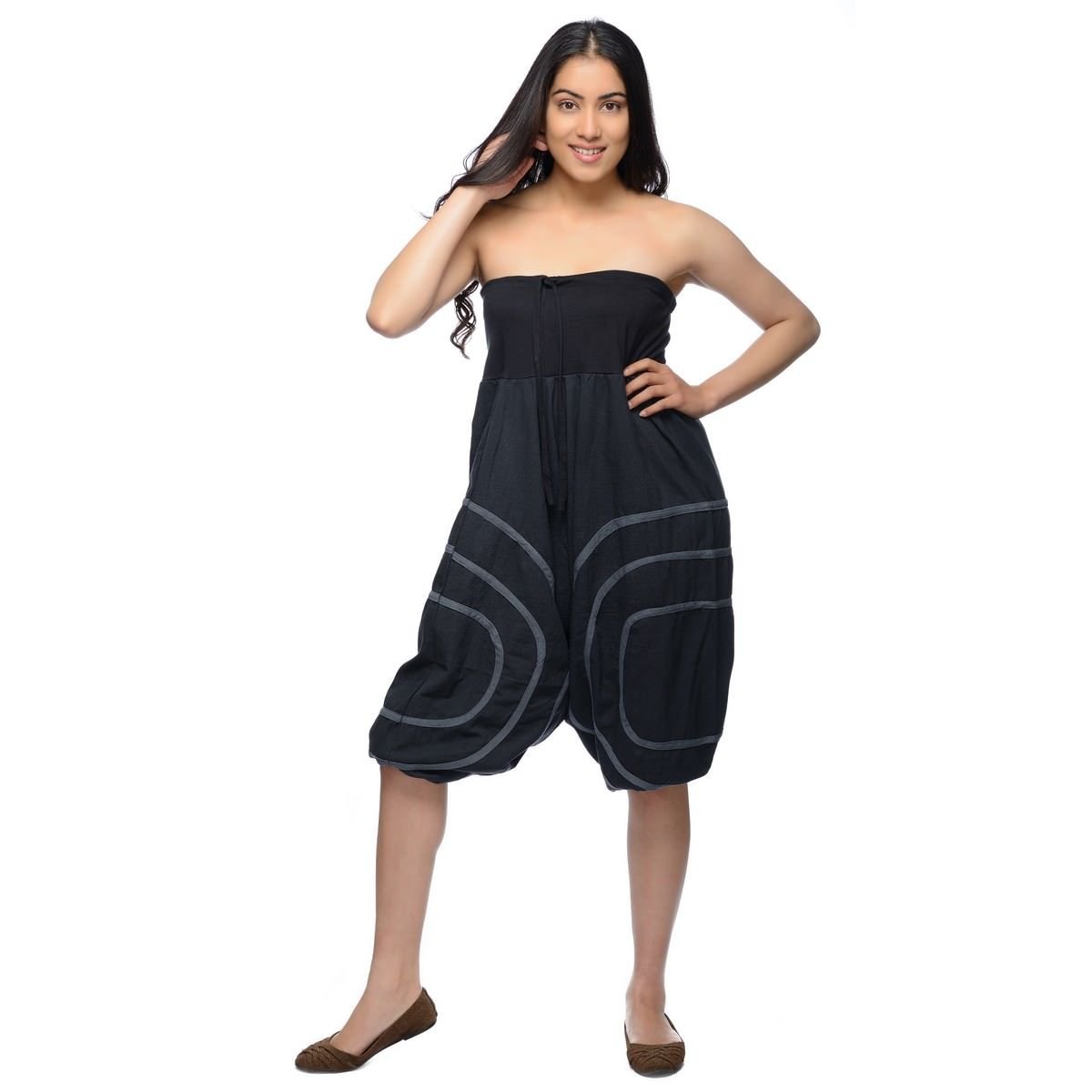 Simandra Pantalones Harem o Harén, Bombachos o Pantalones Aladin para Mujeres Cercles pantalón Unisex
