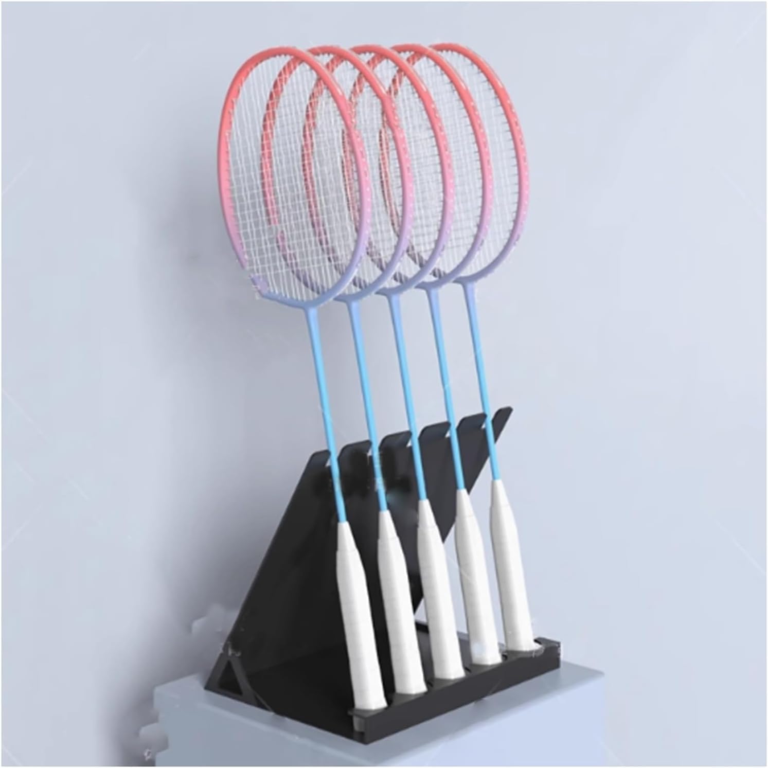 Support de raquette de tennis et badminton pour 5 raquettes