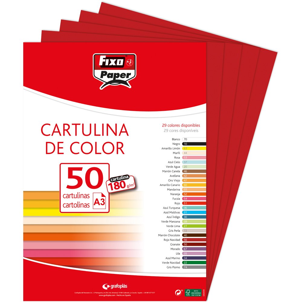 Fixo Paper 11110470 - Pack de 100 – Cartulina blanca A4, 180g — view 121