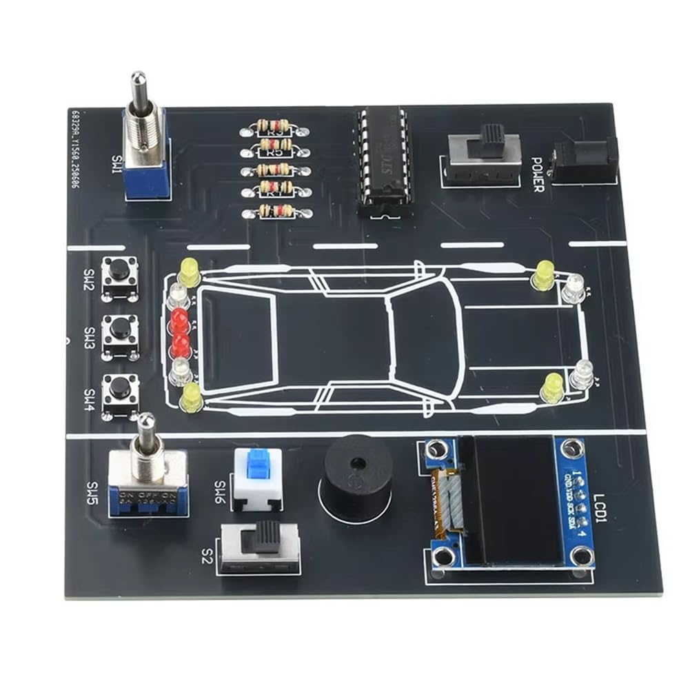 UDSKNV[KSL Electronic Project DIY Soldering Practice Kit Car Driving Simulator for Students Welding Practice with DIY Parts