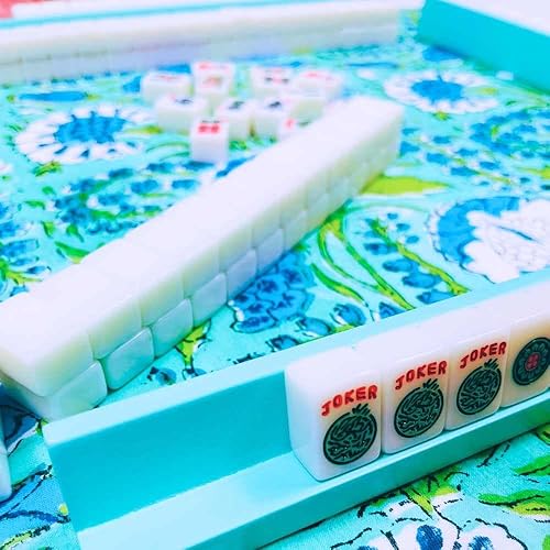 Miniatura 3 de Mini juego de mahjong americano para viajes y diversión  Tamaño pequeño (0.8 x 0.5 x 0.4 pulgadas)  Regalo o juego para llevar. (Edición estándar)