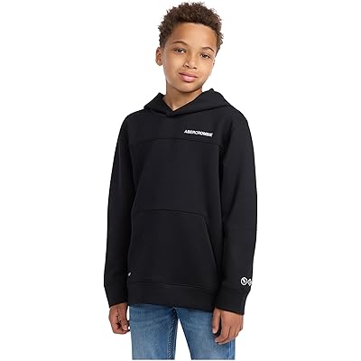 Мужская толстовка abercrombie kids Neoknit Technical Pullover (Big Kid) black beauty(beautiful black)