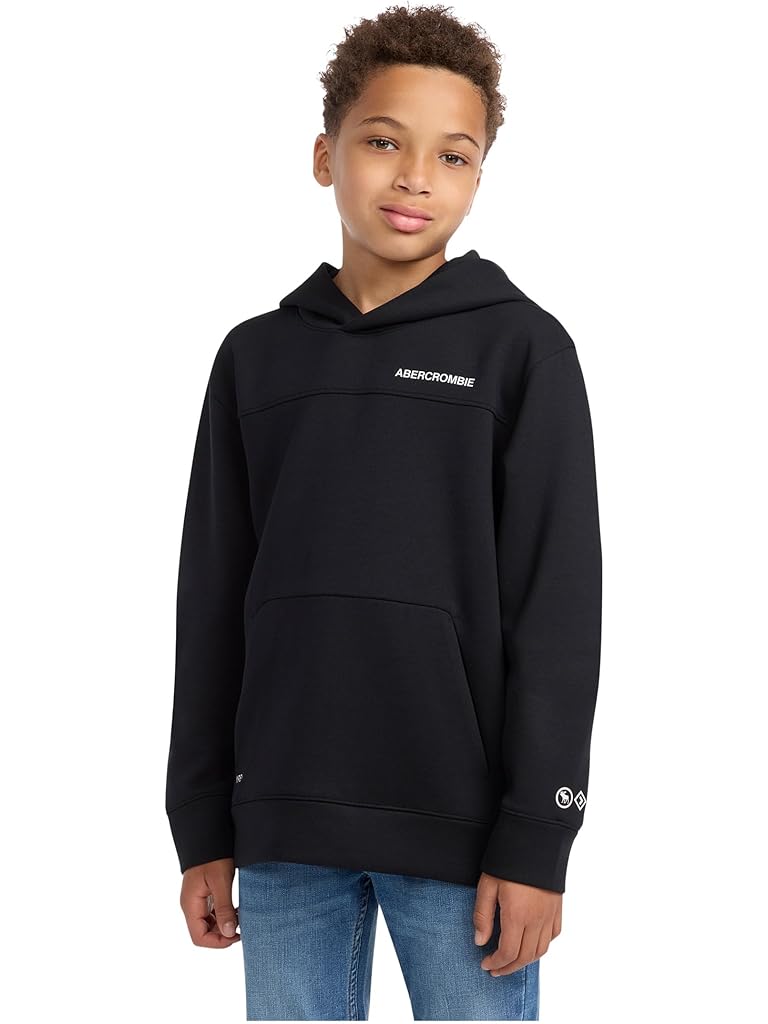Black Abercrombie & Fitch Neoknit Technical Pullover (Big Kid)