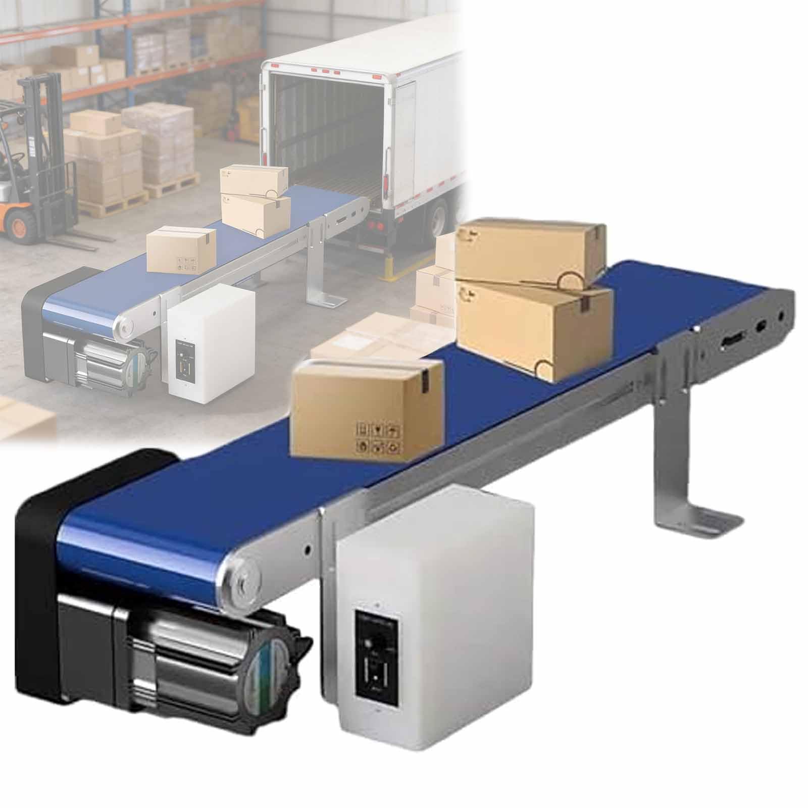 AYCDL Adjustable Speed Electric Conveyor Belt 800mm for Food Processing & Packaging - High Efficiency, Durable, Versatile Material Handling Solution
