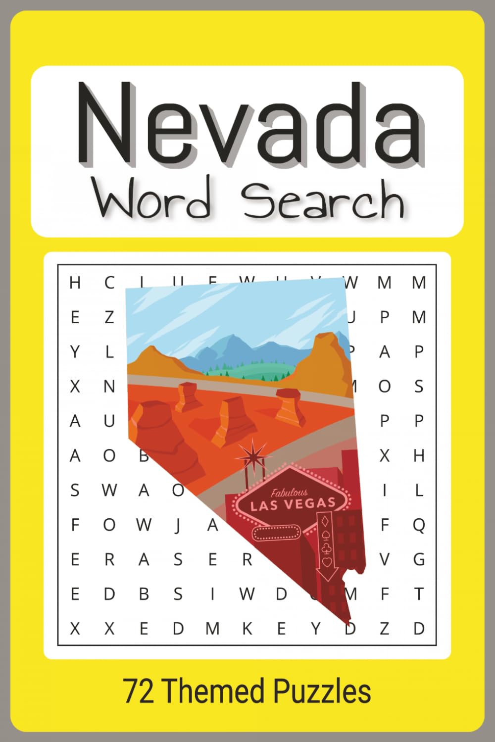 Nevada Word Search Puzzle Book: Easy To Read Word Find