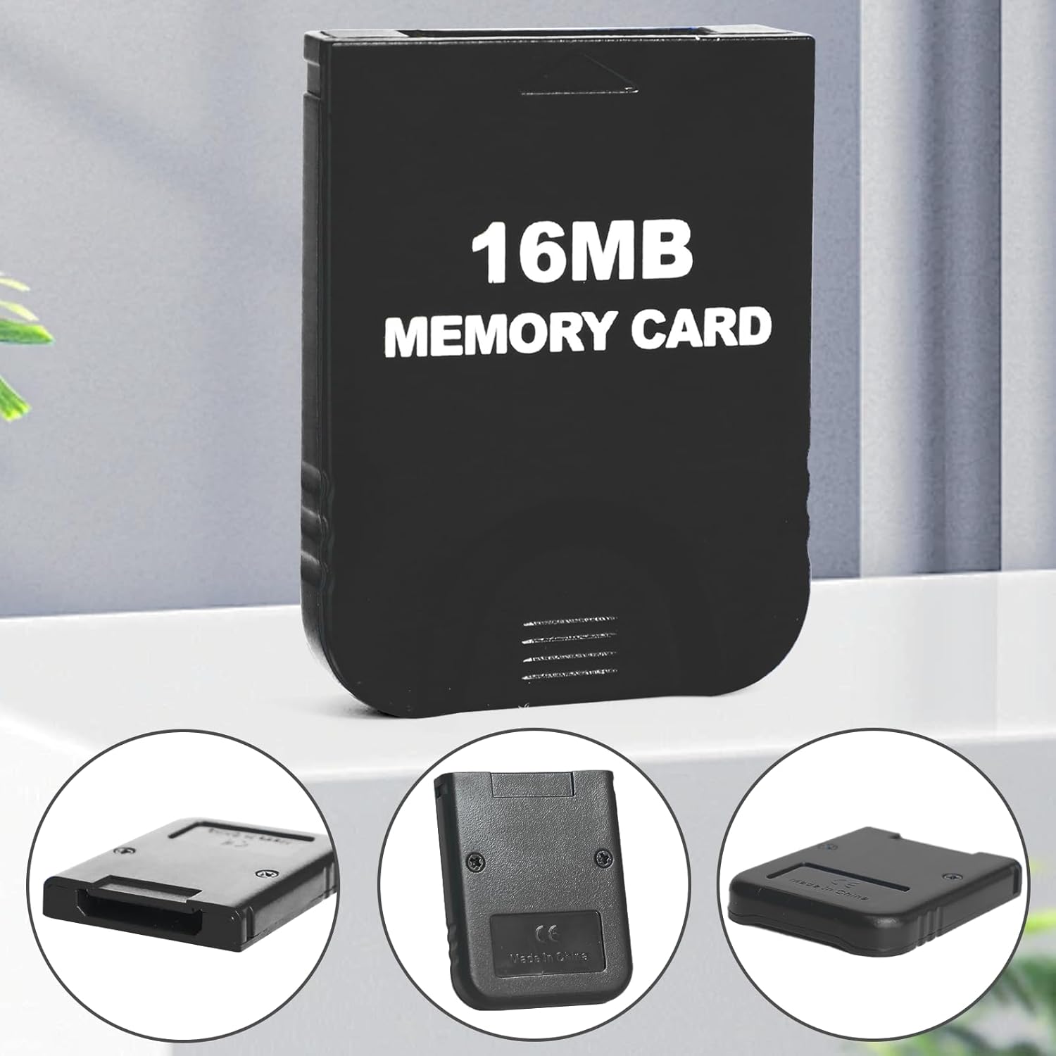 16MB(251 Blocks) High Speed Gamecube Memory Card 2Pcs, Game Memory Card Compatible for Nintendo Gamecube and Wii Console Accessory Kits (Black, 2Pack) - Image 3