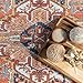 nuLOOM Sherita Distressed Oriental Style Area Rug, 7x8, Rust