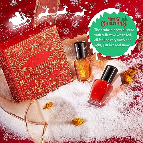 Ayieyill 10.6 Ounces Christmas Fake Snow Decoration, Artificial Snow Powder For Crafts Christmas Decoration,Village Displays Party, Fake Snow Dry Plastic Snowflakes For Holiday Craft Winter Decor thumb #2