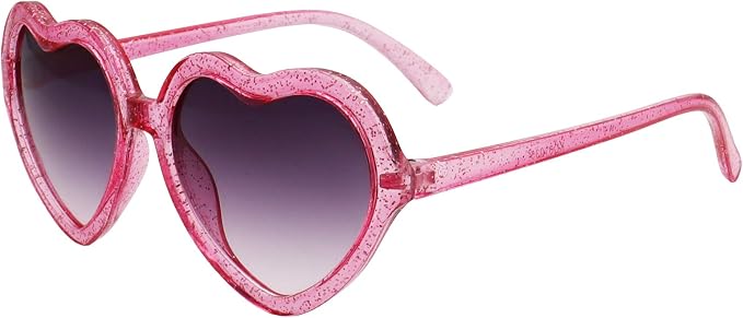 FOURCHEN occhiali da sole a forma di cuore per bambini, occhiali da sole  retrò per ragazze : Amazon.it: Abbigliamento