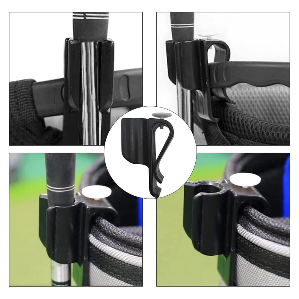 20 Pcs Golf Club Clip de Stockage en Plastique Golf Putter Clip Organisateur Balle ProtéGer Clubs Golf Accessoires pour Golfeurs Noir