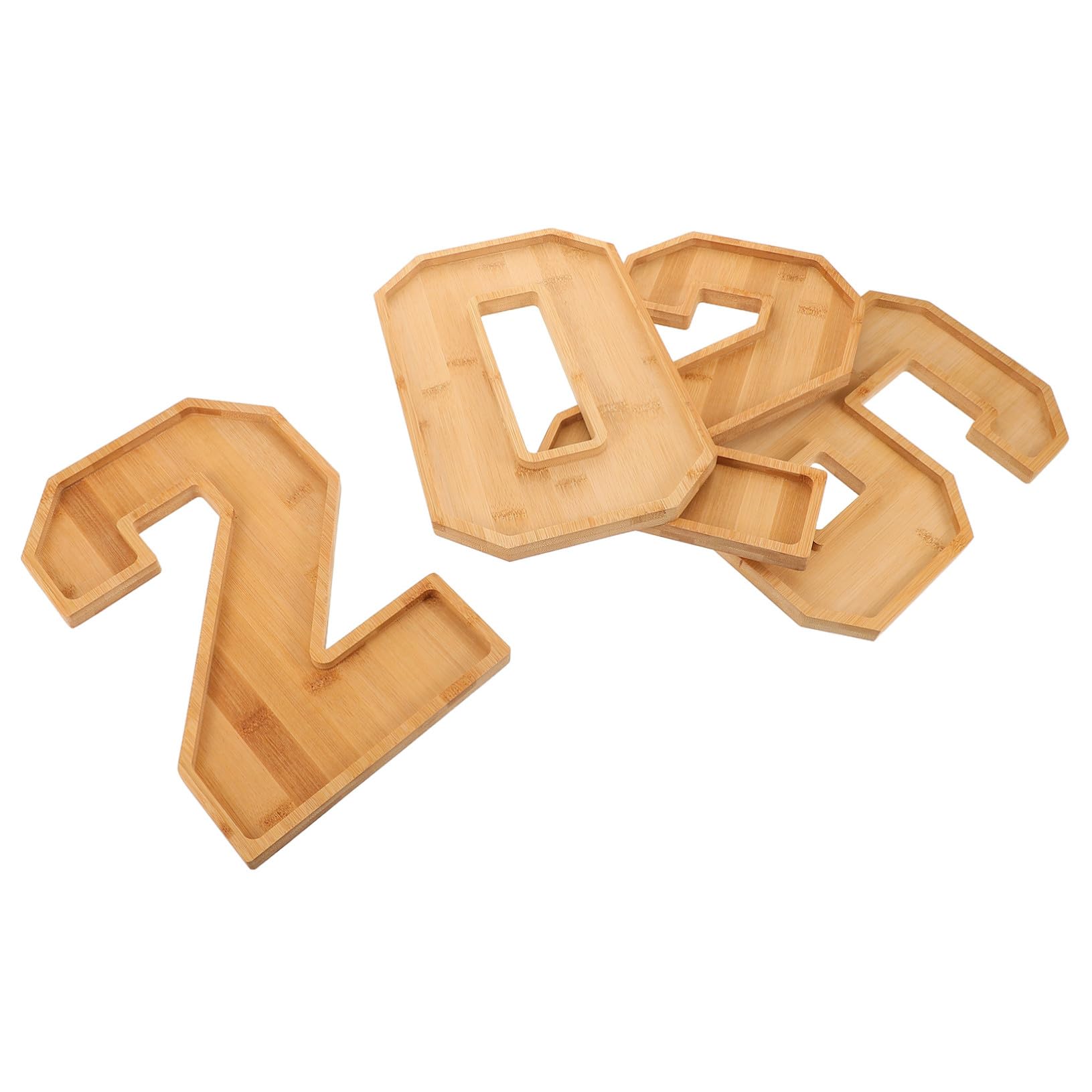 Gatuida Vassoio per Alimenti in Legno Numeri Scatola per Tagliere di Salumi Numeri Vassoio per Antipasti Vassoi per Buffet di Feste Tagliere per Alimenti Forma