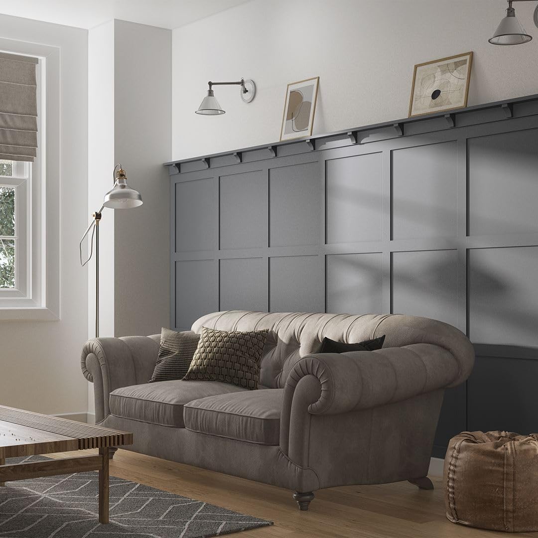 Cheshire Mouldings, Primed Picture Rail Shelf, (L) 2.4m (W) 70mm (T) 18mm, Home and Interior WPKT10