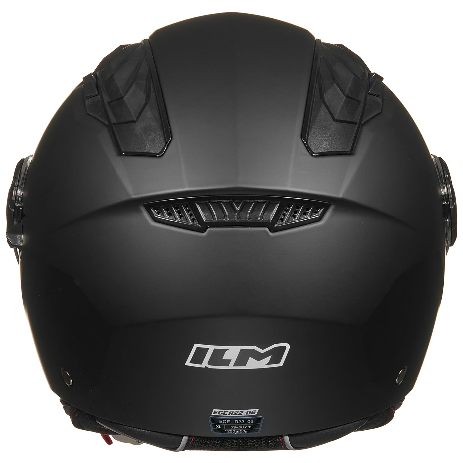 ILM Casco Moto Abierto 3/4 con Doble Visera Hombre Mujer Jet Vintage Retro para Adultos ECE22.06 Homologado Modelo HS399