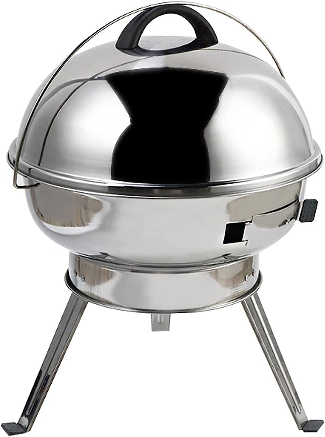 Griglia a Carbone, griglia per Barbecue, con Gambe Pieghevoli per Stufa, griglia Rotonda, per Picnic all'aperto