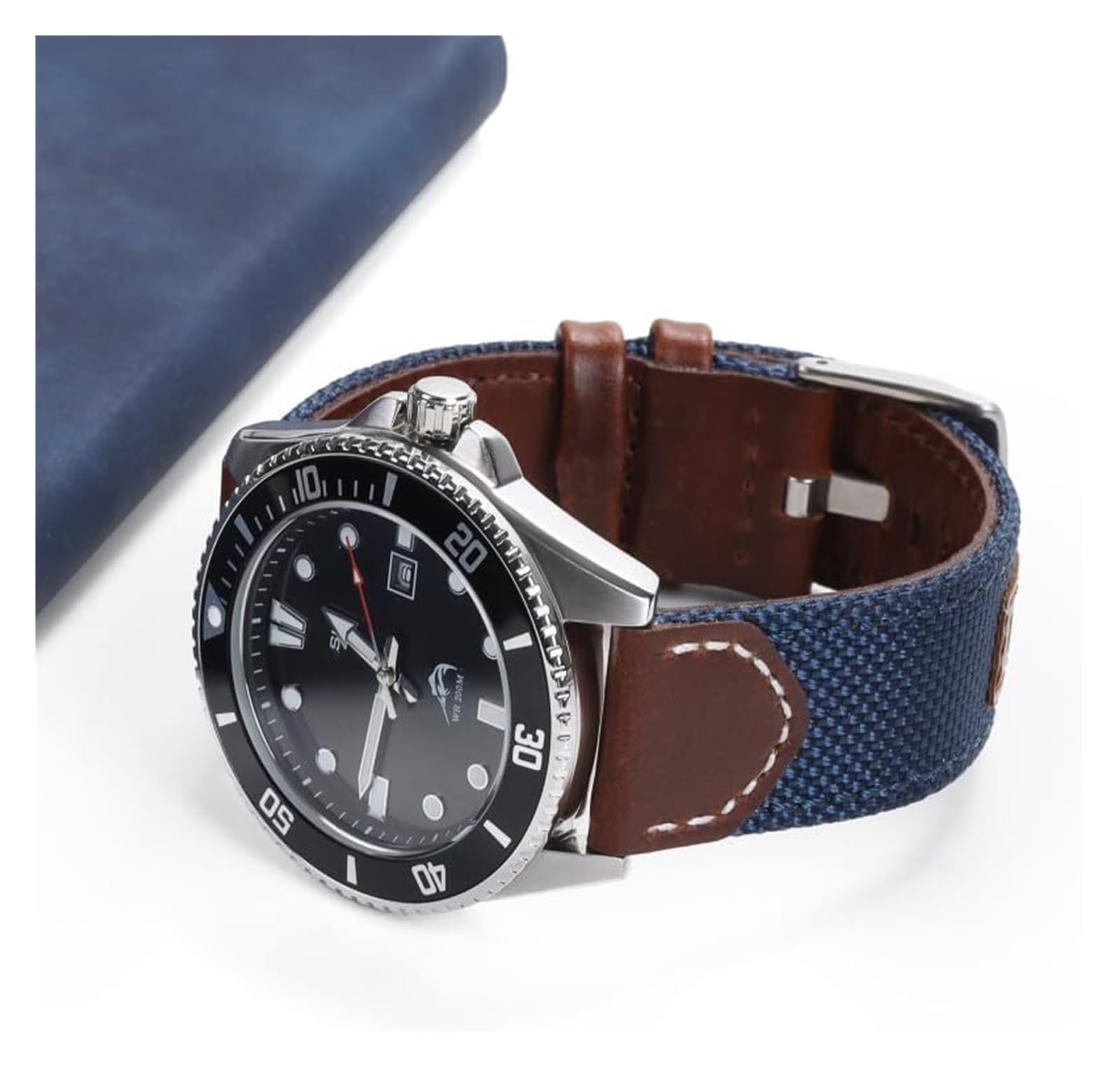 Remplacement du bracelet de la montre intelligente 20mm 22mm Vintage Nylon Bracelet de montre en cuir véritable montre en toile de Nylon Bracelet à dégagement rapide Bracelet de remplacement nylon wat