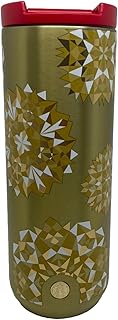 STARBUCKS Festive Holiday Christmas Gold Edition Tumbler Reusable Insulated Stainless Steel Mug