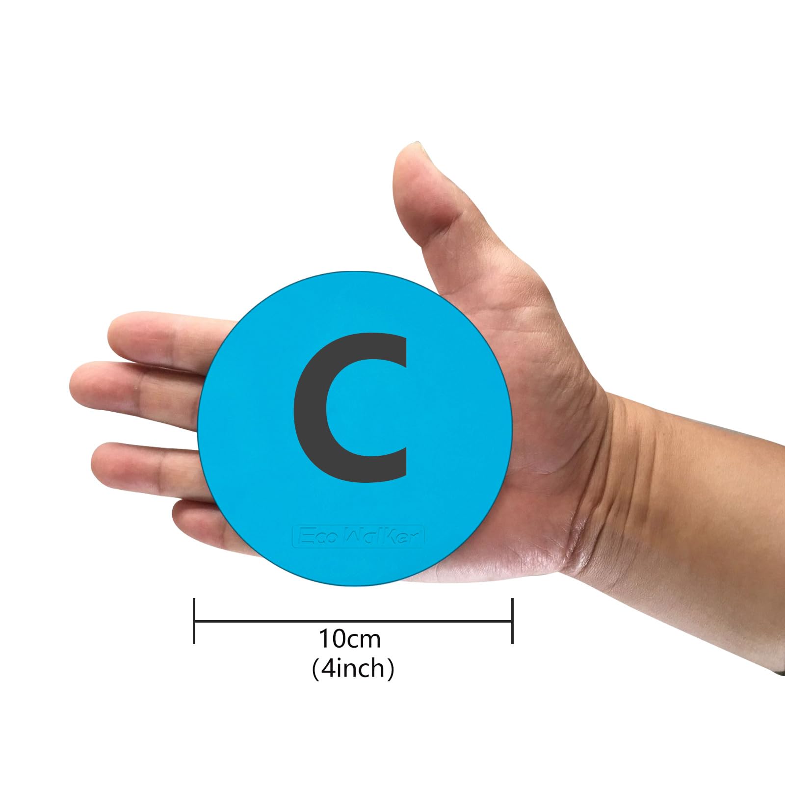 Eco Walker 4inch Spot Flat Markers Alphabet Printed