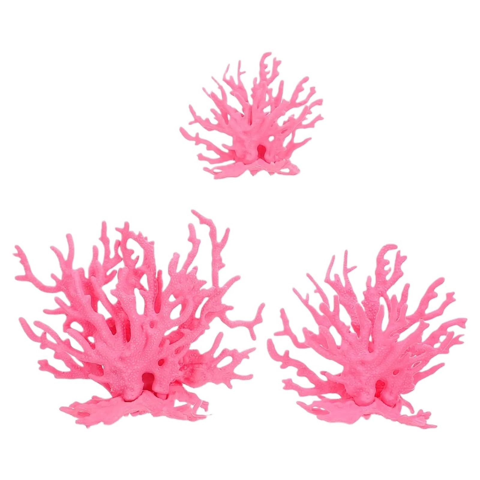 ZUXWUX Aquarium Ornament 3pcs Artificial Resin Coral Aquarium Reef Decoration Fish Tank Ornaments For Aquatic Landscape