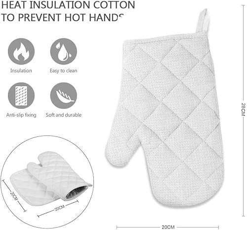 Miniatura 5 de Apron with Glove Oven Mitt Pot Holder Set Vintage Floral Flowers Country Garden for Women Men