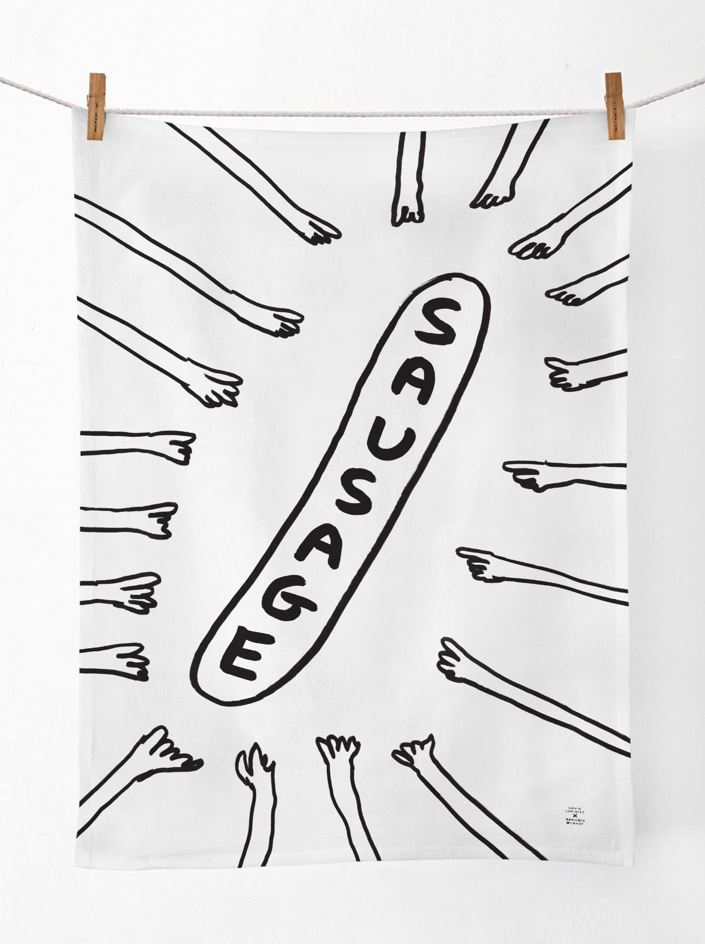 *SALE* David Shrigley Tea Towel Funny Artistic  Humour Novelty Gift Present Joke