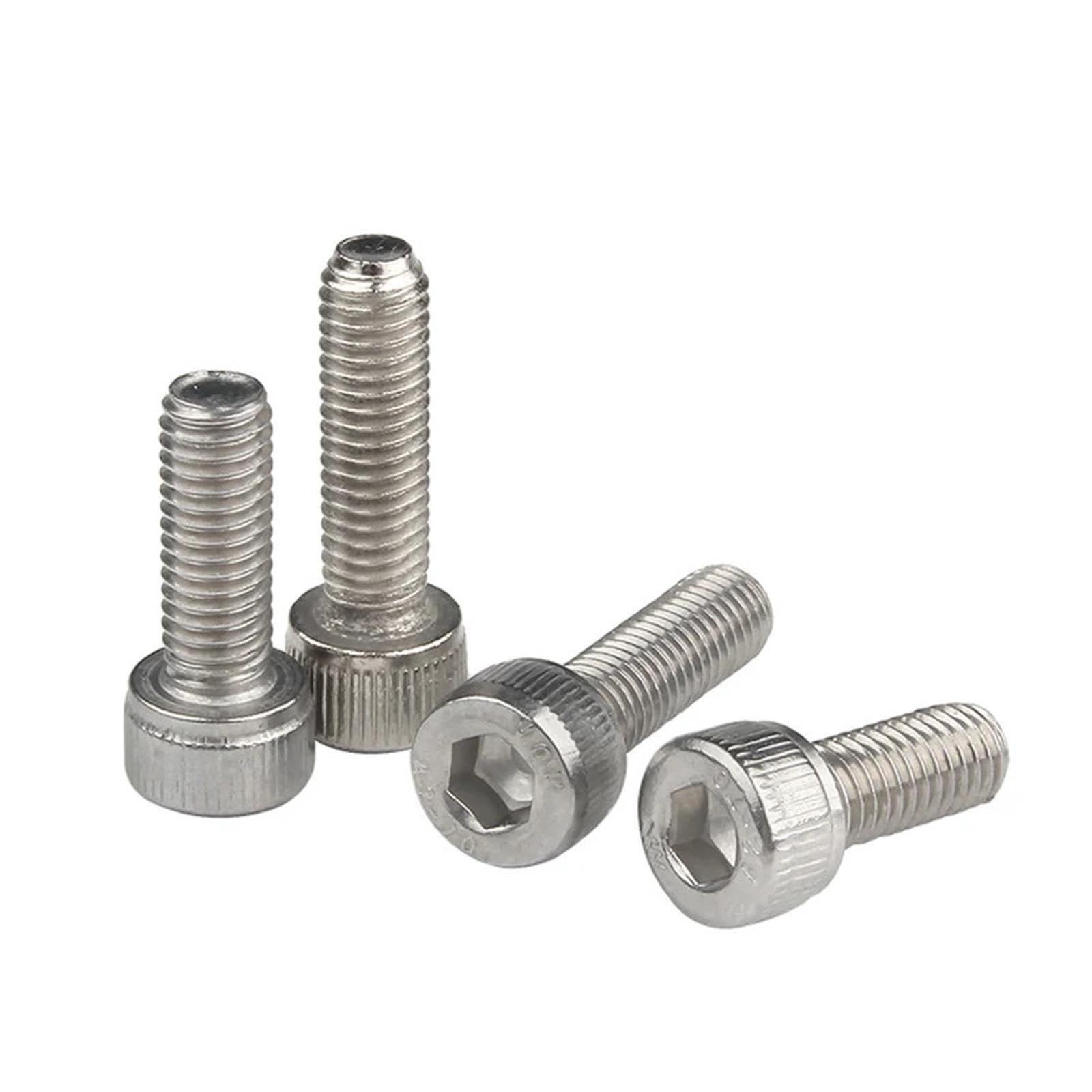 Śruba z łbem walcowym imbusowym M7/M9 304SS z pełnym gwintem 1/1,25 mm