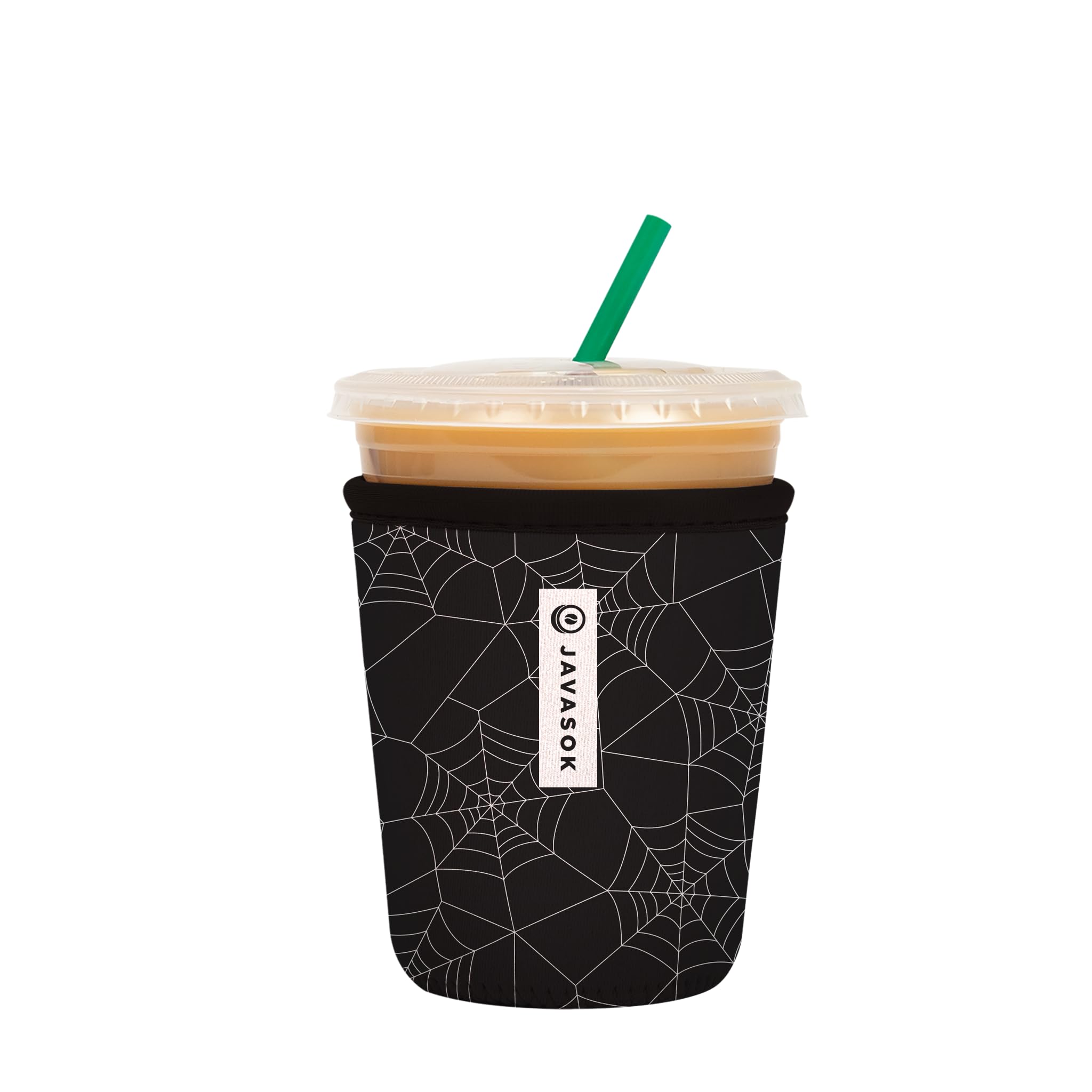 Sok It JavaSok Iced Coffee &amp; Cold Soda Insulated Neoprene Cup Sleeve (Spidey Sense, Small: 16-20oz)