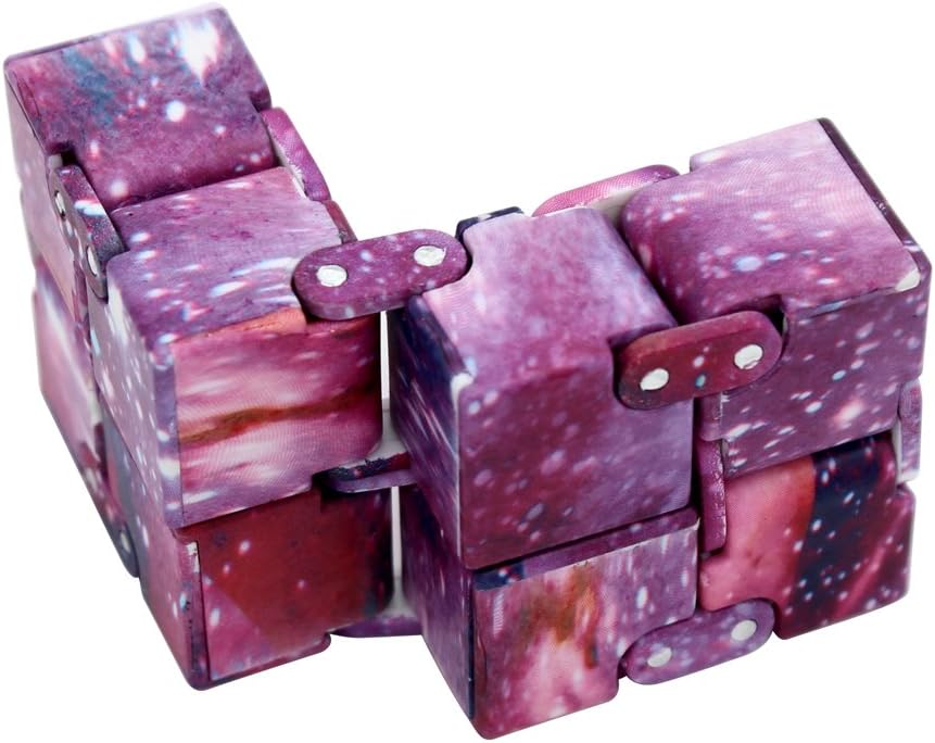 Infinity Cube Fidget Cube Toy for Adults & Kids Relieve Stress & Anxiety Cool Hand Fidget Stress Toy, Killing Time Fidget Finger Toys Infinite Cube, Starry Series, Style 3