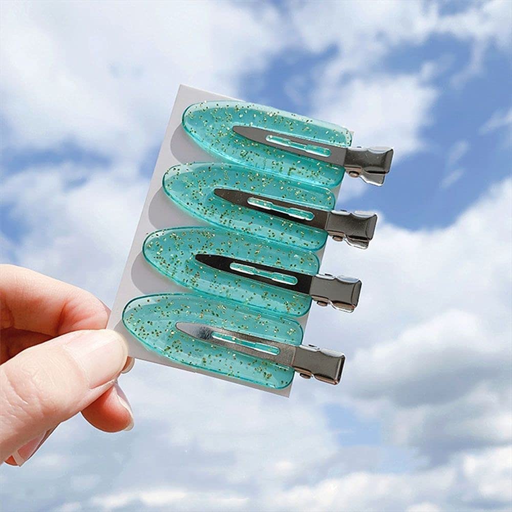 20Pcs Seamless No Bend Hair Clips,Acrylic Alloy Hairpins No Crease Barrettes for Styling Makeup & Sleeping - Image 2