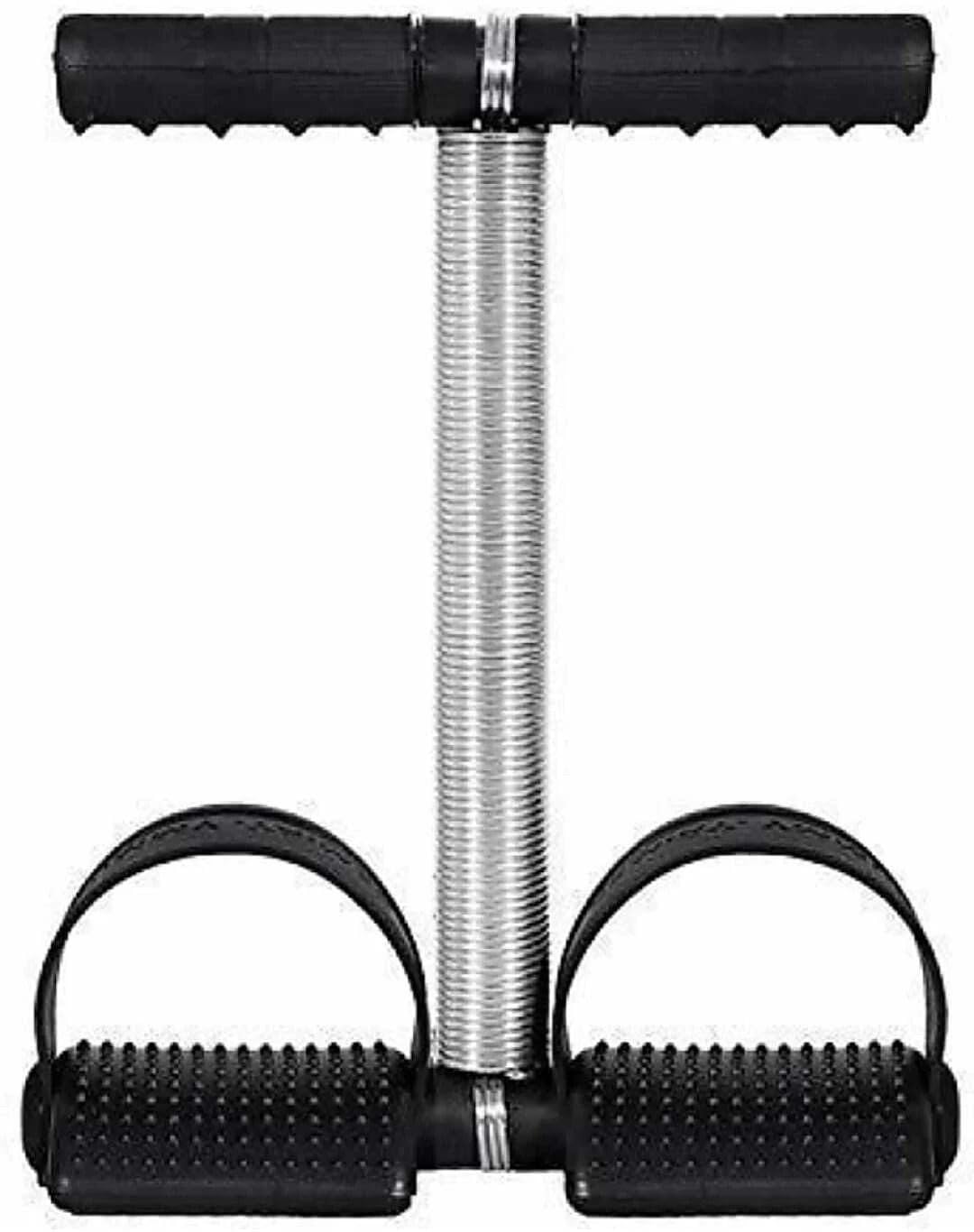 wWAR Single Spring Tummy Trimmer Exerciser for Home, Gym Ab Exerciser (Silver, Black)-image-26