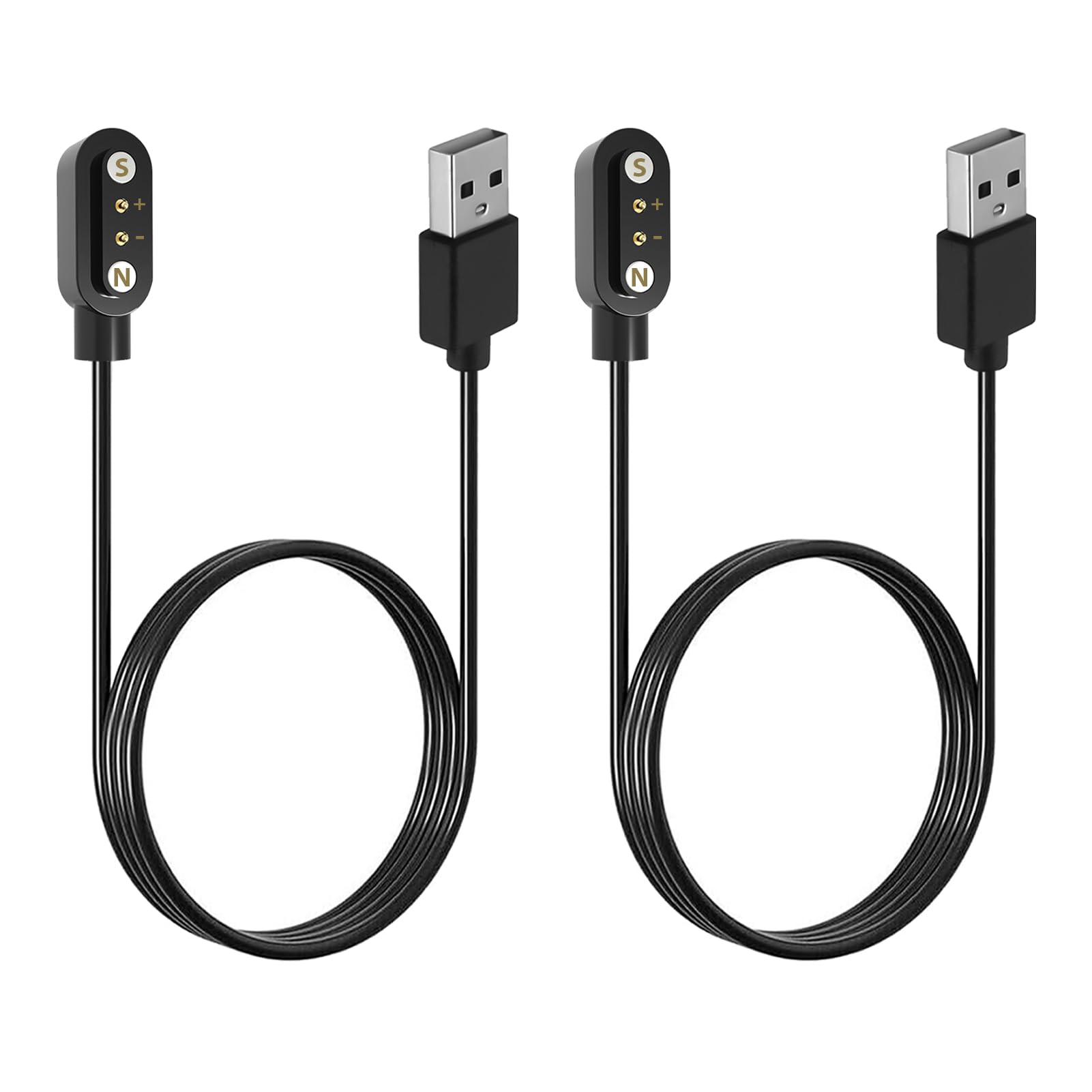 Chargeur Magnétique Universel Pour Montre Connectée - 2 Broches 4mm, USB-C, Recharge Rapide Et Sécurisée