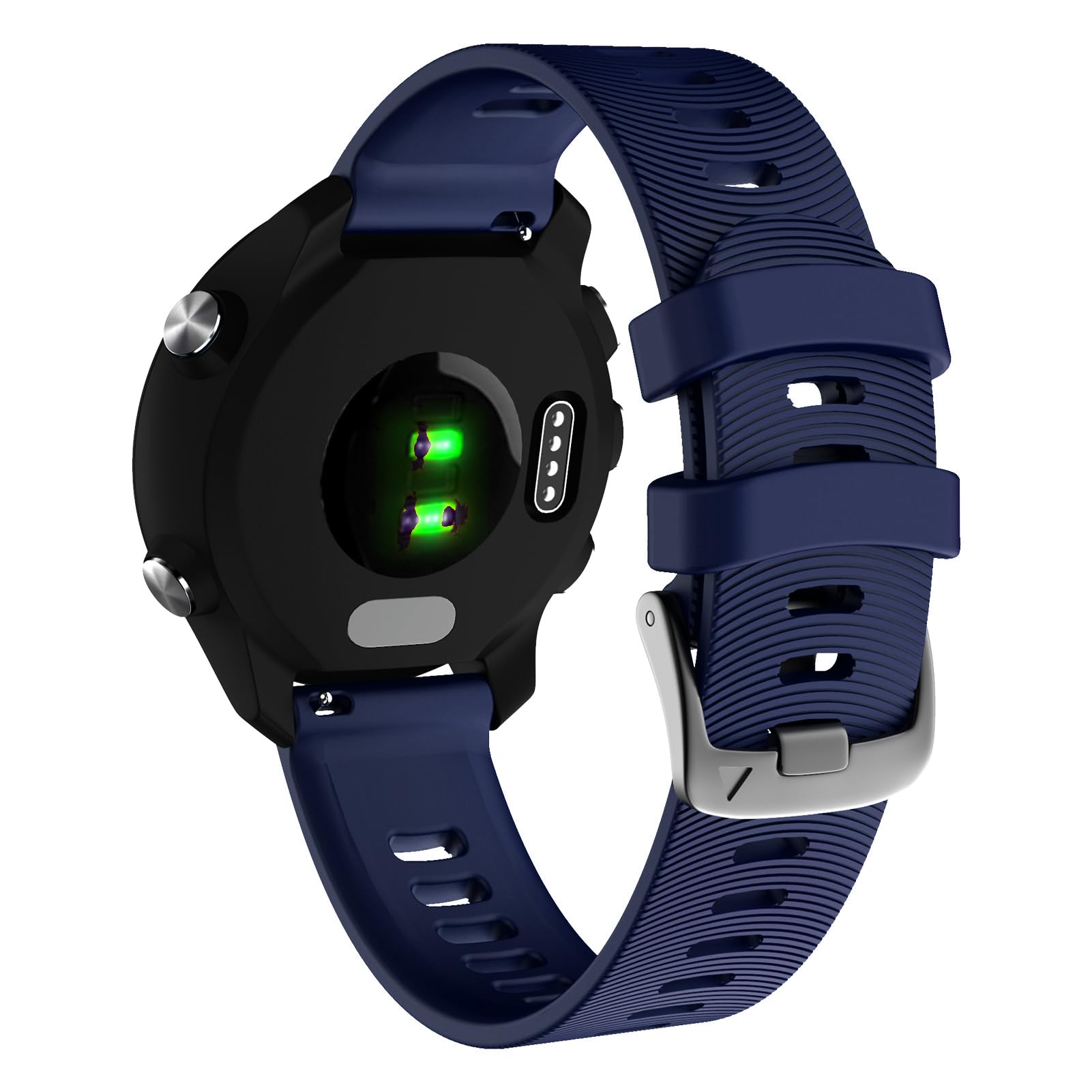 Strap for Garmin Forerunner 245/645 Music,20mm Width Starp for Garmin Vivoactive 3 Music/Venu/Venu sq (Navy Blue)