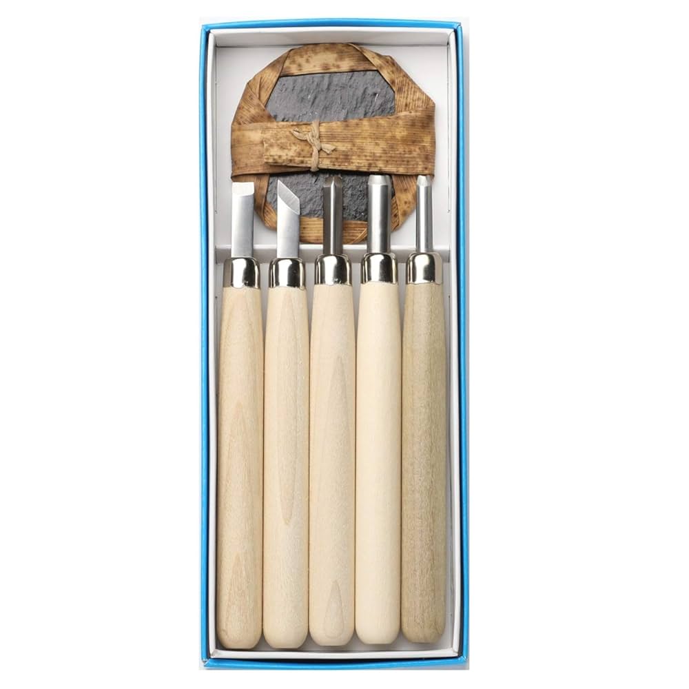 菊勇 高級彫刻刀5本 打刃物 本刃付 菊勇 高級彫刻刀5本 打刃物 本刃付 Amazon | 昭和彫刻