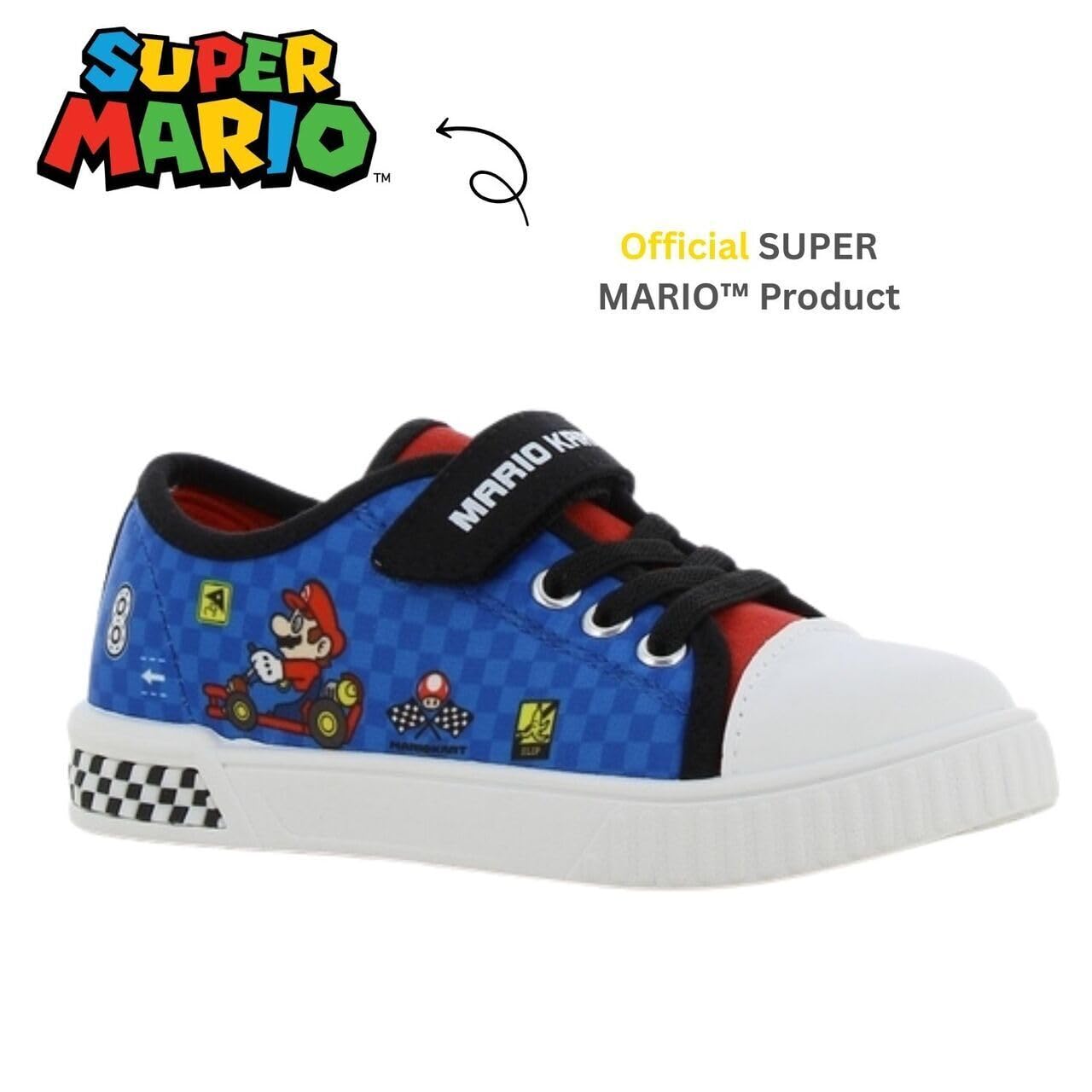 Leomil Super Mario Sneakers Bambino Scarpe con Luci Bambino, Perfette per la Scuola e Il Tempo Libero
