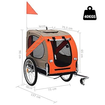 Jiza ペットトレーラー 自転車トレーラー サイクリング用 137X73X90 Amazon.co.jp: PpzhenN ペット 自転車用 サイクルトレーラー 犬