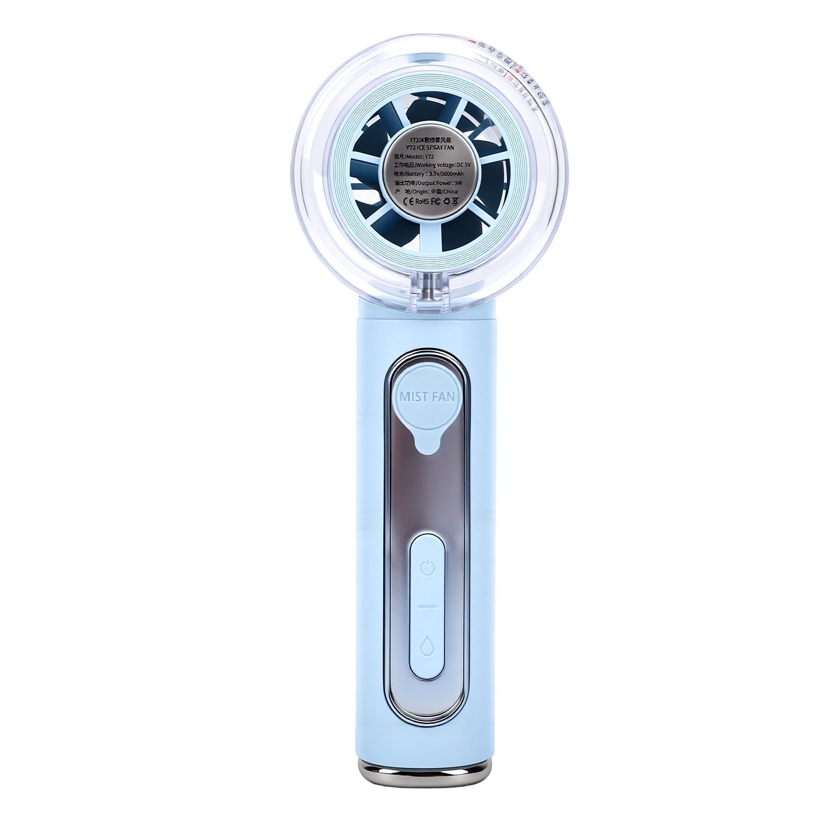 Annadue Ventilatore Nebulizzatore Portatile con 5 Velocità per Viaggio