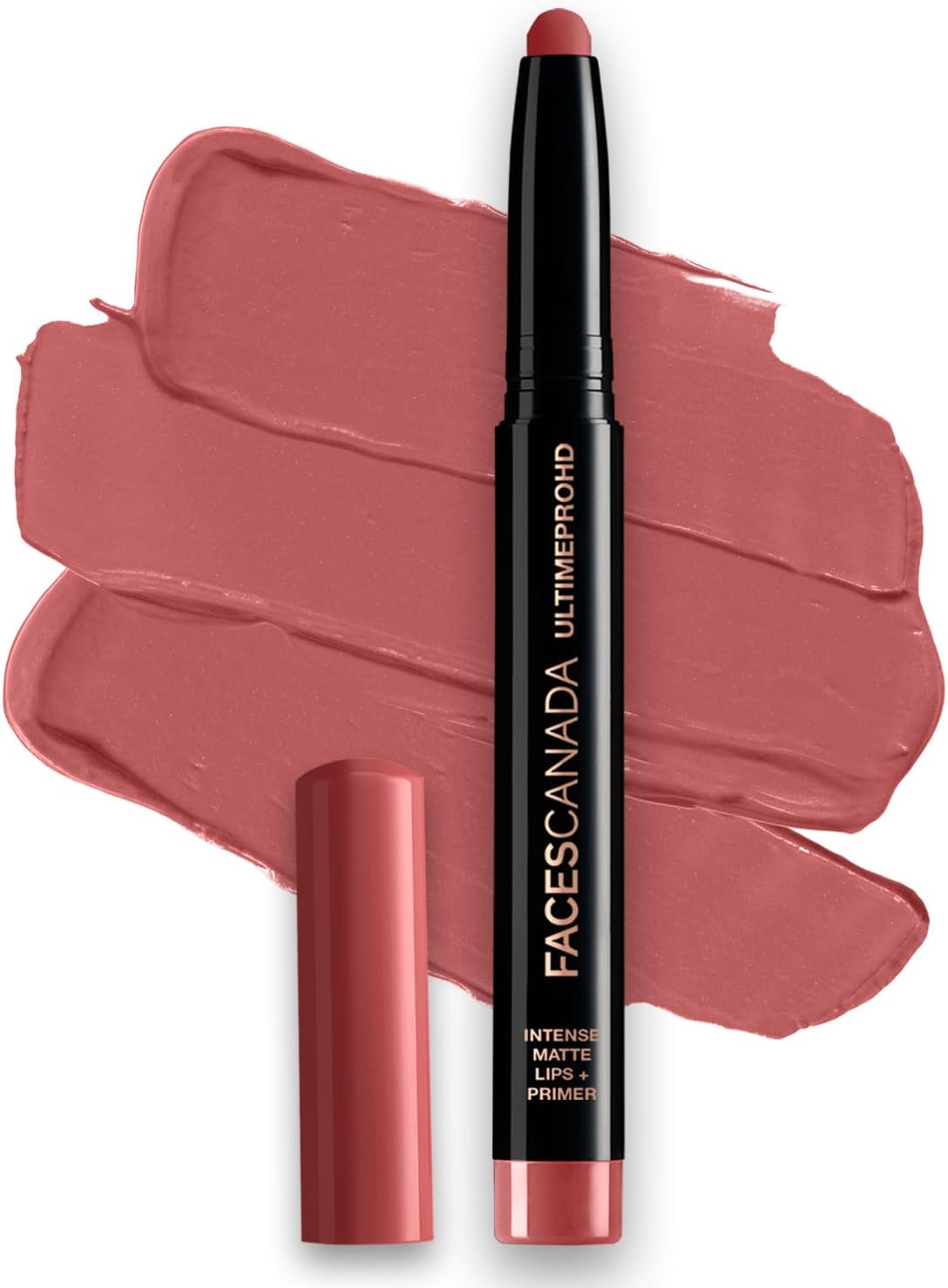 CANADA Ultime Pro HD Intense Matte Lipstick + Primer - Tea Rose (Nude), 1.4g 9HR Long Stay Flawless HD Matte Finish Intense Color Lightweight Smooth Glide Primer Infused