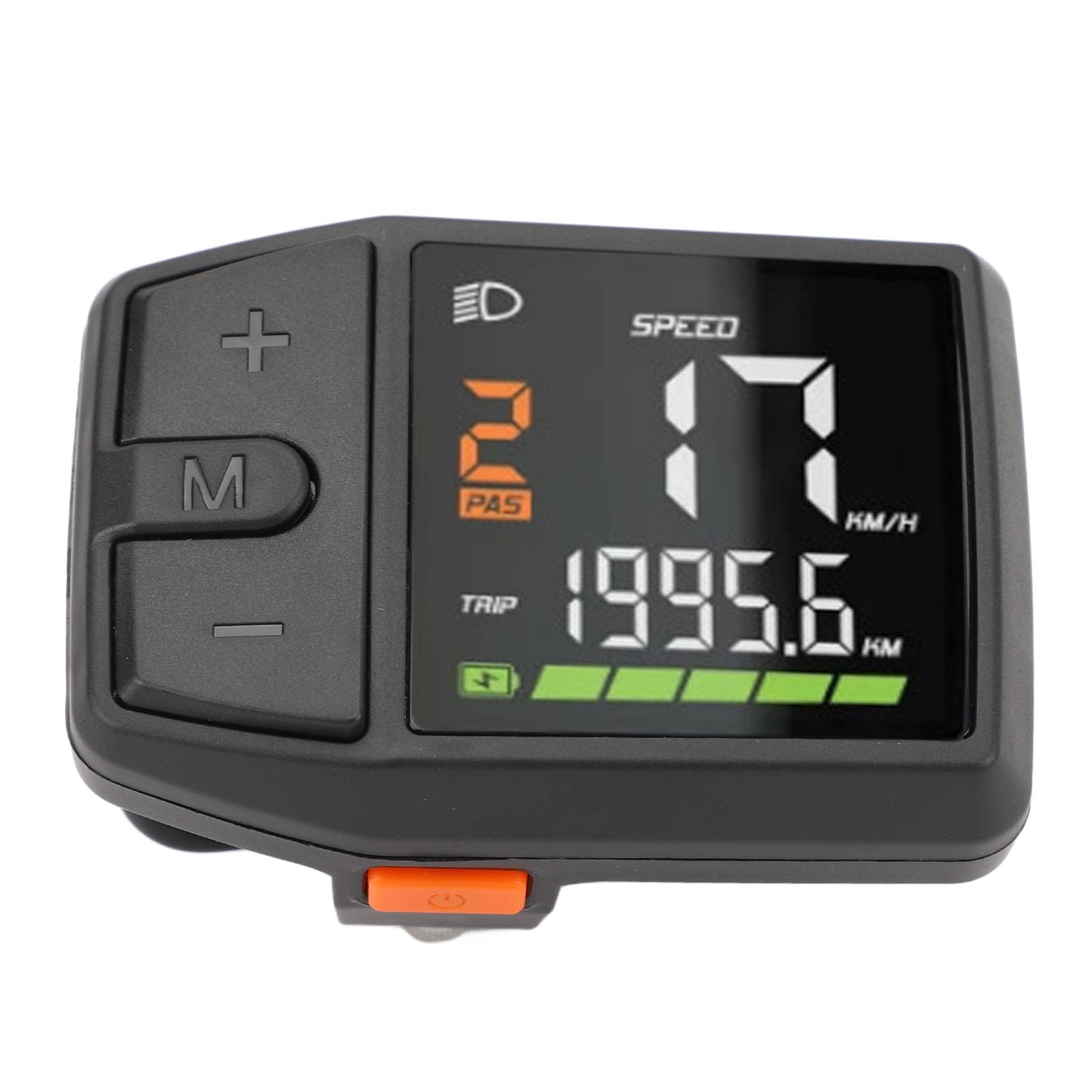 POENVFPO Electric Bike Display Meter, Cycling Speedometer Water Proof 2 Inch OLED Color Screen Panel for Mid Drive Motor